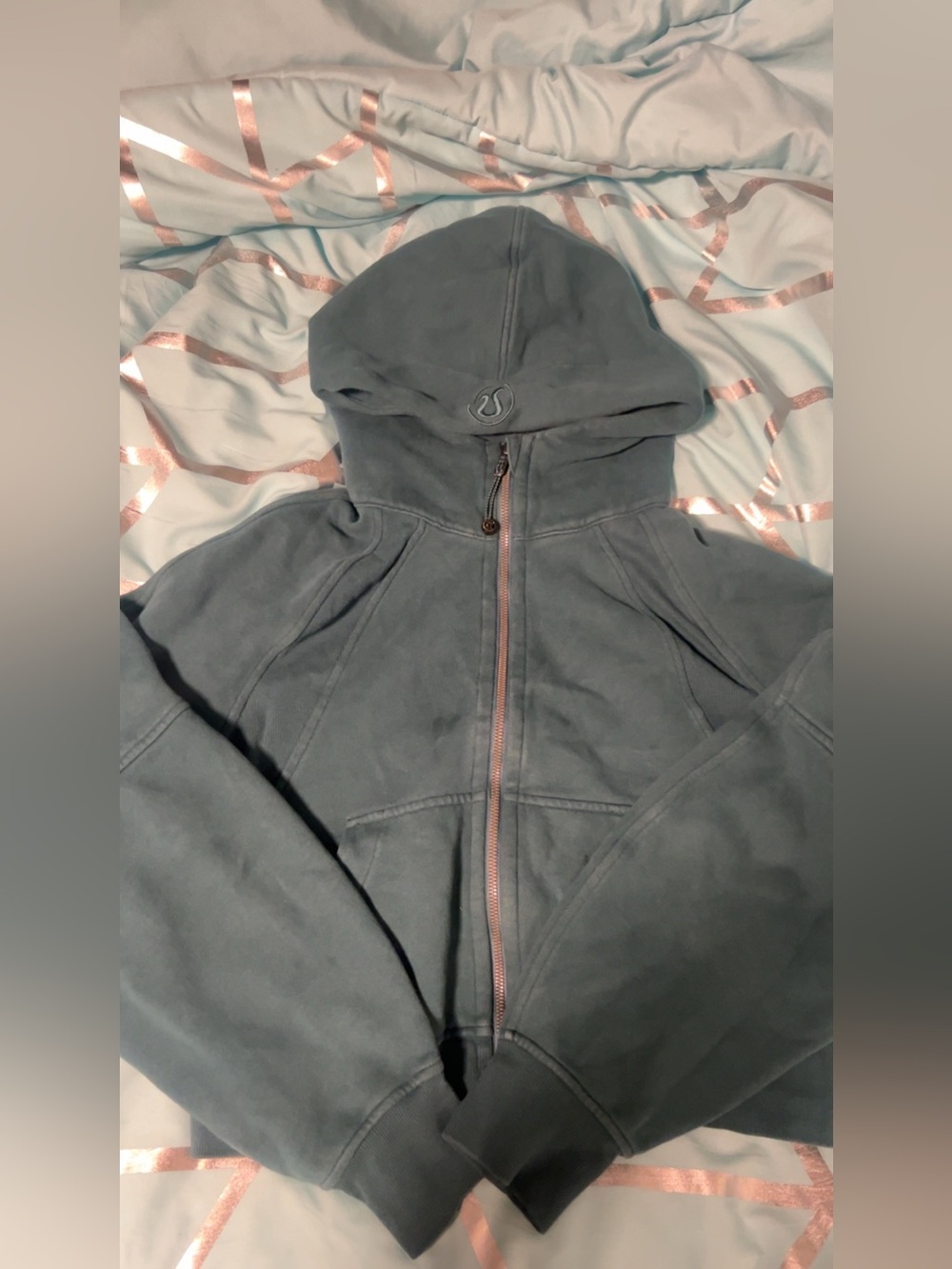 Green/Teal Lululemon scuba Hoodie small/xsmall